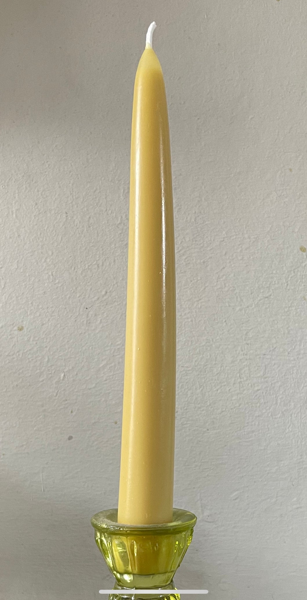 Solid taper beeswax tall candle - small