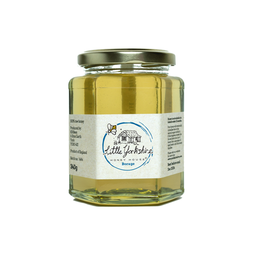 Yorkshire borage with wildflower honey - 340g jar