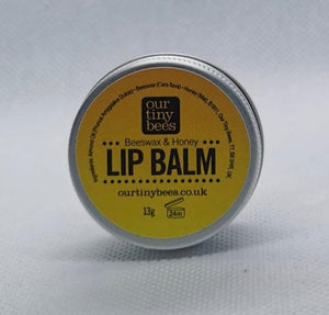Honey and beeswax lip balm