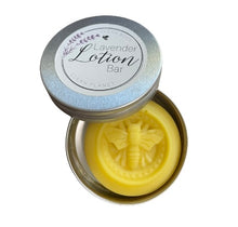 Load image into Gallery viewer, Beeswax and lavender lotion bar - Bee Clean Soaps
